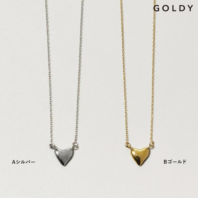 タイニー ハート ステンレス ネックレス GOLDY ゴールディ 3250451 レディース ハートネックレス 変色しにくい アレルギー対応 シルバー ゴールド ペンダント | GOLDY | 10