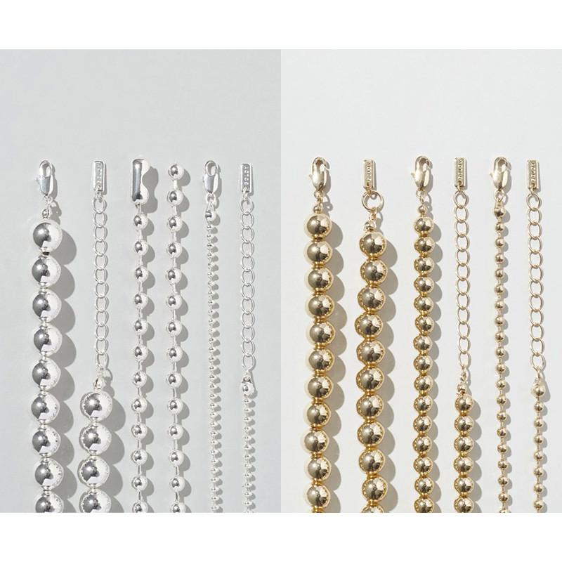 ビッグ バブル メタル ネックレス GOLDY ゴールディ 3250804 goldy アクセサリー レディース ボールネックレス 3本セット シルバー ライトゴールド | GOLDY | 14