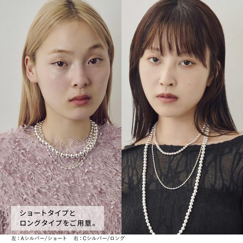 ビッグ バブル メタル ネックレス GOLDY ゴールディ 3250804 goldy アクセサリー レディース ボールネックレス 3本セット シルバー ライトゴールド | GOLDY | 07