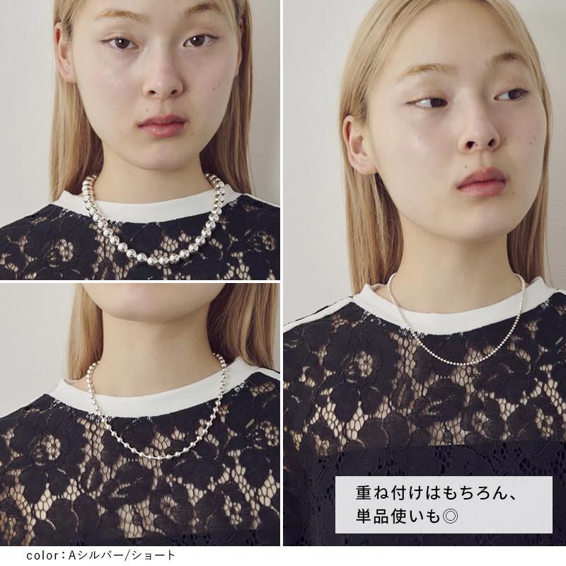 ビッグ バブル メタル ネックレス GOLDY ゴールディ 3250804 goldy アクセサリー レディース ボールネックレス 3本セット シルバー ライトゴールド | GOLDY | 09