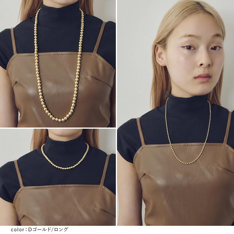 ビッグ バブル メタル ネックレス GOLDY ゴールディ 3250804 goldy アクセサリー レディース ボールネックレス 3本セット シルバー ライトゴールド | GOLDY | 10