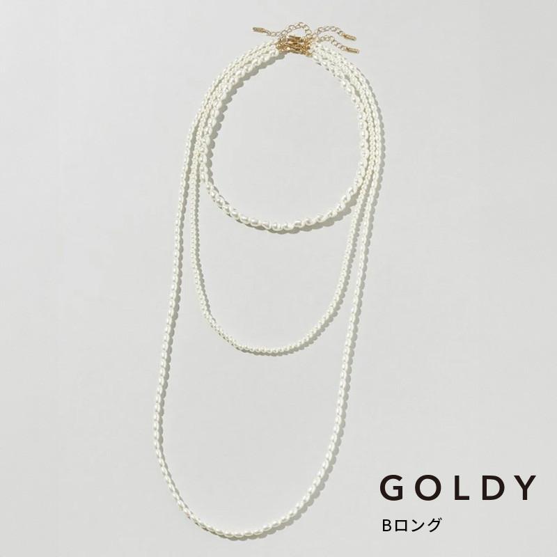 ビッグ バブル パール ネックレス GOLDY ゴールディ 3250805 goldy アクセサリー レディース パールネックレス  ネックレス 3本セット ロング ショート | GOLDY | 02