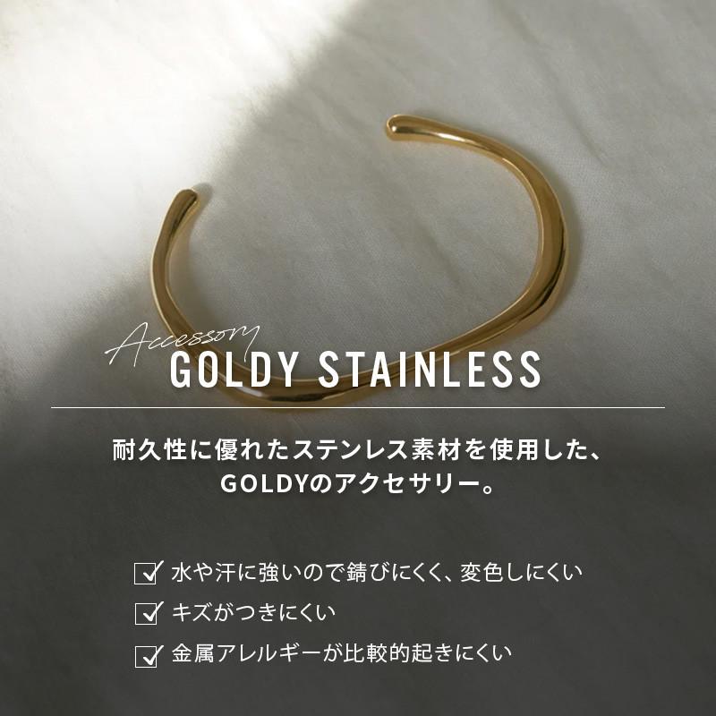 ニュアンス ライン ステンレス バングル GOLDY ゴールディ 4240414 goldy アクセサリー レディース 女性 ブレスレット メンズ ユニセックス シルバー ゴールド | GOLDY | 03