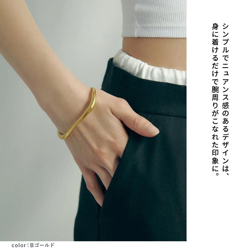 ニュアンス ライン ステンレス バングル GOLDY ゴールディ 4240414 goldy アクセサリー レディース 女性 ブレスレット メンズ ユニセックス シルバー ゴールド | GOLDY | 06