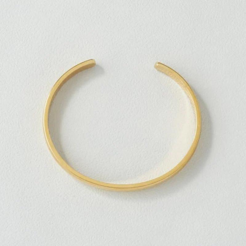 スリム プレート ステンレス バングル GOLDY ゴールディ 4240416 goldy アクセサリー レディース  女性 シルバー ゴールド メタル goldy バングル ブレスレット | GOLDY | 06