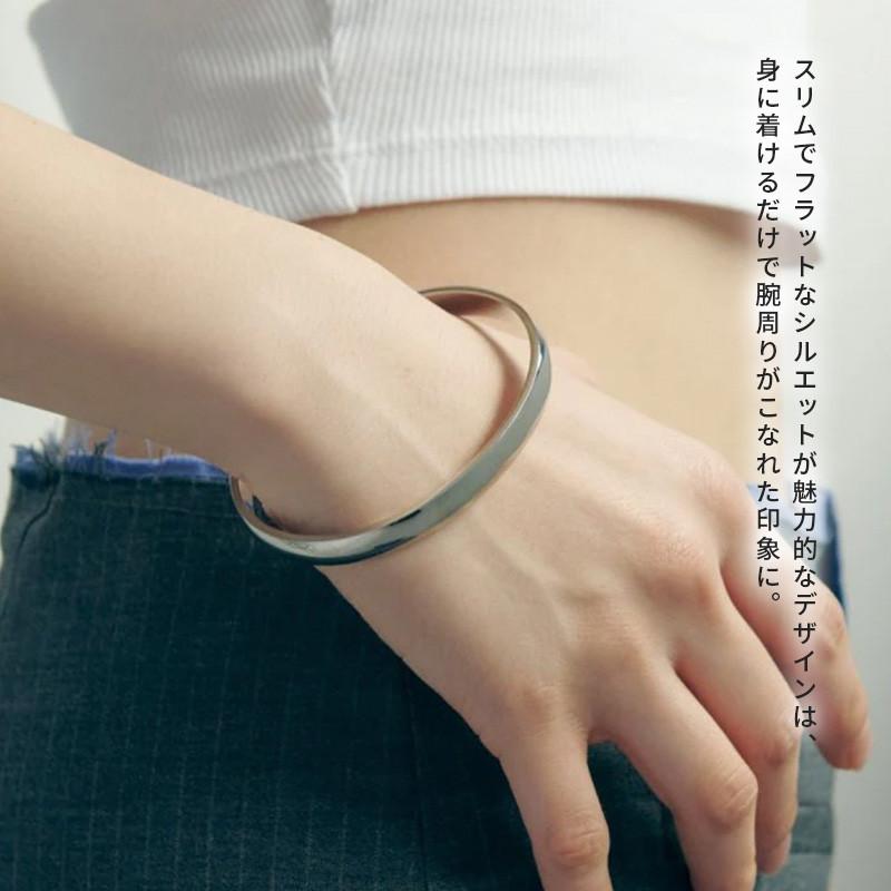 スリム プレート ステンレス バングル GOLDY ゴールディ 4240416 goldy アクセサリー レディース  女性 シルバー ゴールド メタル goldy バングル ブレスレット | GOLDY | 07