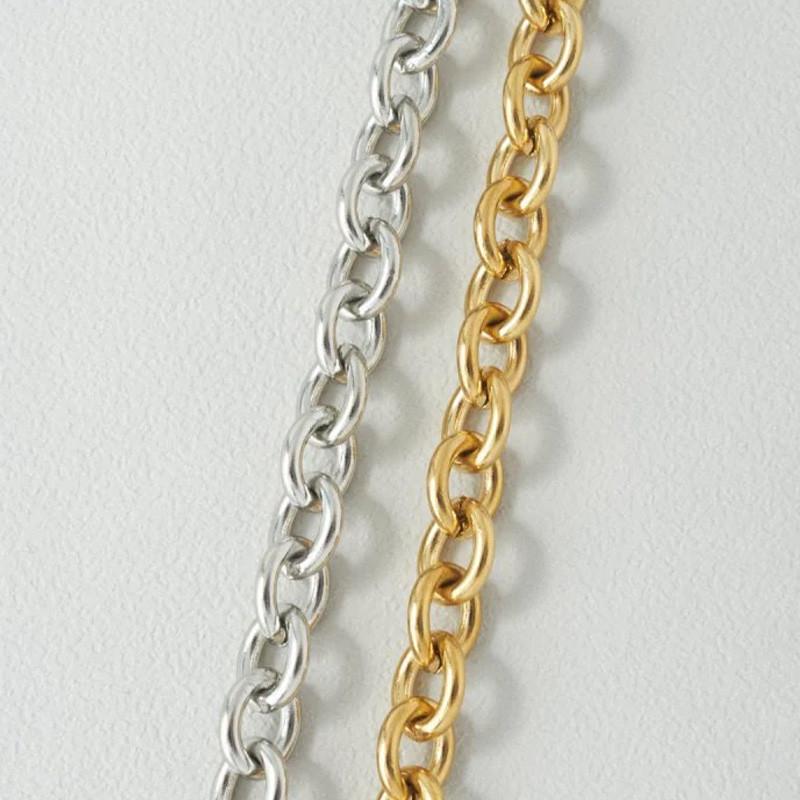 オーバル チェーン マンテル ステンレス ブレスレット GOLDY ゴールディ 4240418 goldy アクセサリー レディース シルバー ゴールド goldy ブレスレット | GOLDY | 10