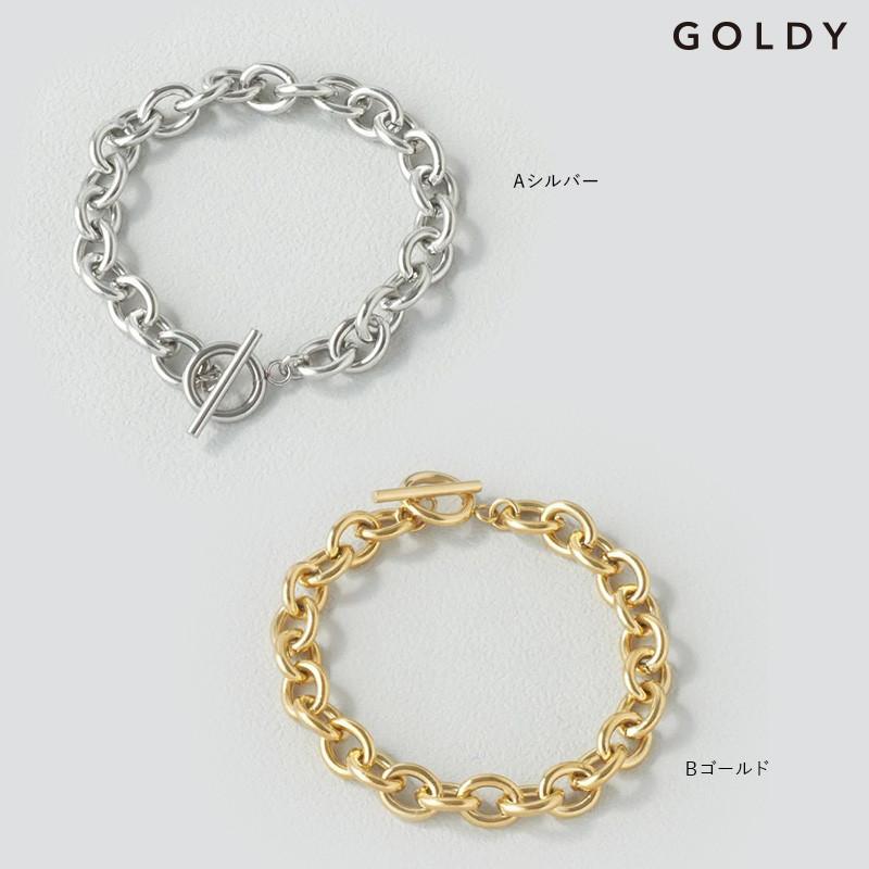 オーバル チェーン マンテル ステンレス ブレスレット GOLDY ゴールディ 4240418 goldy アクセサリー レディース シルバー ゴールド goldy ブレスレット | GOLDY | 11