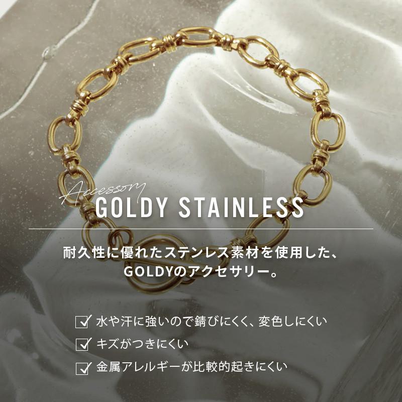 ループ チェーン マンテル ステンレス ブレスレット GOLDY ゴールディ 4240419 goldy アクセサリー レディース シルバー ゴールド goldy ブレスレット | GOLDY | 04