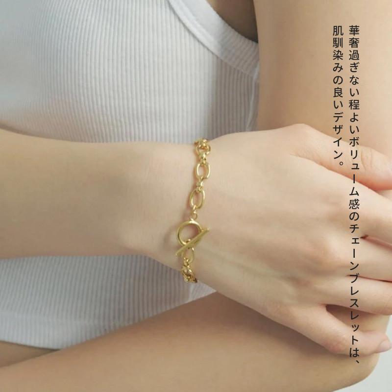 ループ チェーン マンテル ステンレス ブレスレット GOLDY ゴールディ 4240419 goldy アクセサリー レディース シルバー ゴールド goldy ブレスレット | GOLDY | 06