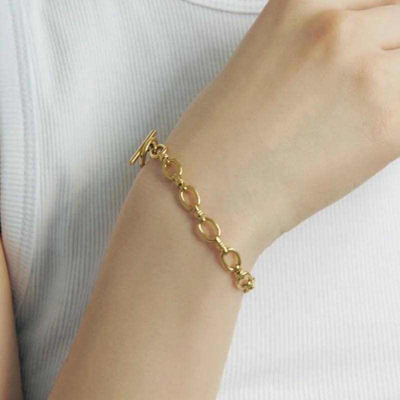 ループ チェーン マンテル ステンレス ブレスレット GOLDY ゴールディ 4240419 goldy アクセサリー レディース シルバー ゴールド goldy ブレスレット | GOLDY | 07