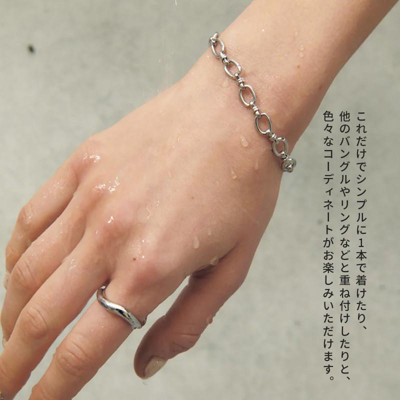 ループ チェーン マンテル ステンレス ブレスレット GOLDY ゴールディ 4240419 goldy アクセサリー レディース シルバー ゴールド goldy ブレスレット | GOLDY | 09
