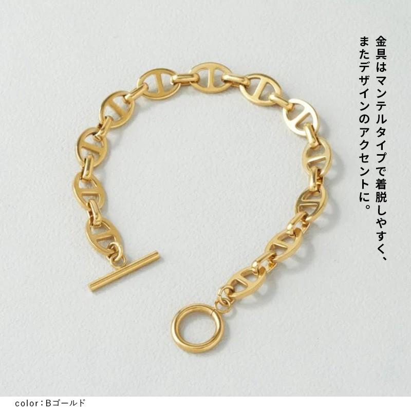 アンカー チェーン マンテル ステンレス ブレスレット GOLDY ゴールディ 4240420 goldy アクセサリー レディース 女性 シルバー ゴールド メタル | GOLDY | 05