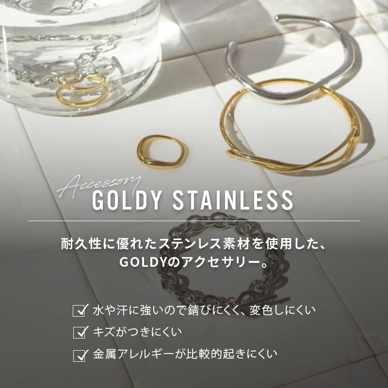 アンカー チェーン マンテル ステンレス ブレスレット GOLDY ゴールディ 4240420 goldy アクセサリー レディース 女性 シルバー ゴールド メタル | GOLDY | 08
