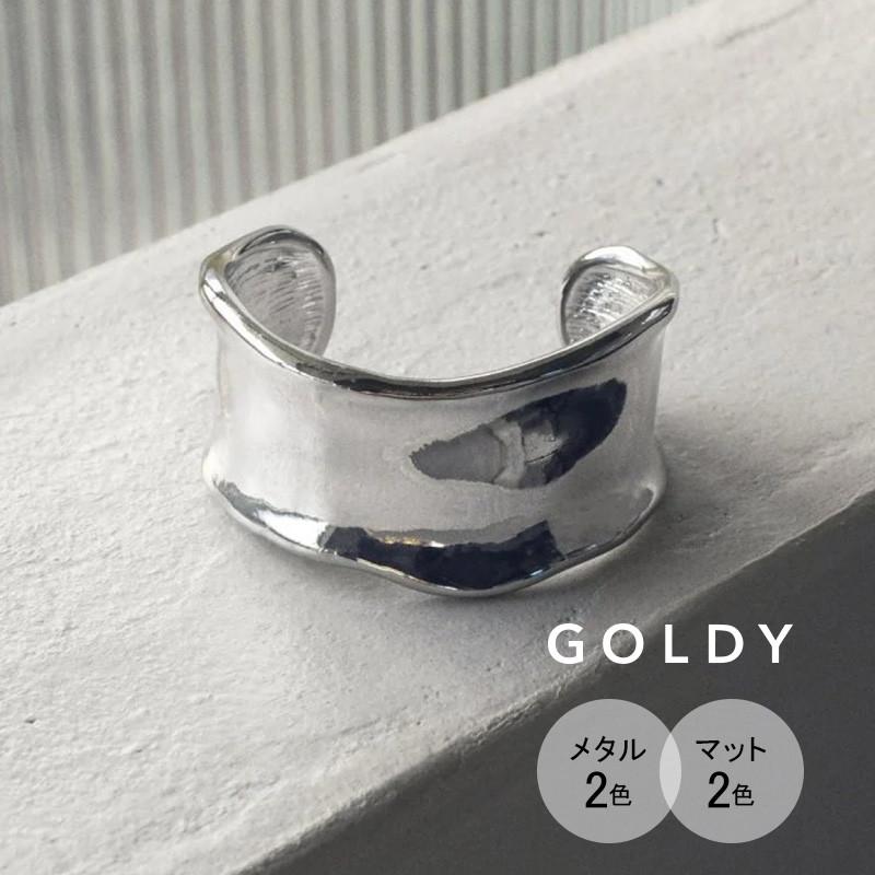 ワイド ニュアンス メタル バングル GOLDY ゴールディ 4250405 goldy アクセサリー レディース ブレスレット シルバー ゴールド マット 艶消し GOLDY バングル | GOLDY
