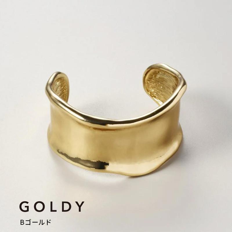 ワイド ニュアンス メタル バングル GOLDY ゴールディ 4250405 goldy アクセサリー レディース ブレスレット シルバー ゴールド マット 艶消し GOLDY バングル | GOLDY | 02