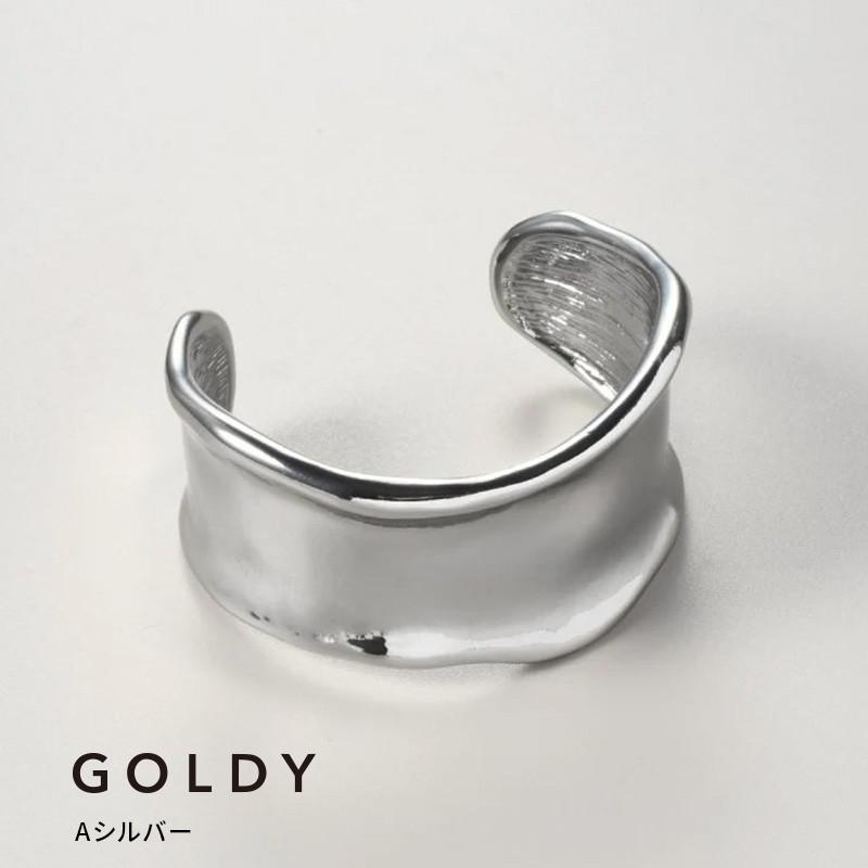 ワイド ニュアンス メタル バングル GOLDY ゴールディ 4250405 goldy アクセサリー レディース ブレスレット シルバー ゴールド マット 艶消し GOLDY バングル | GOLDY | 01