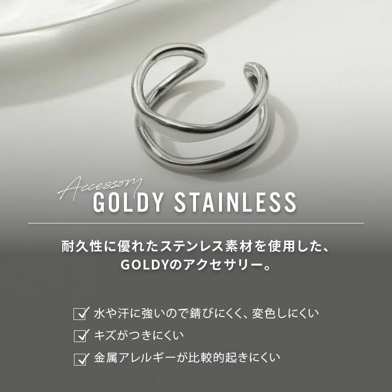 ニュアンス ダブル ライン ステンレス リング GOLDY ゴールディ 5240805 アクセサリー レディース 指輪 大人 おしゃれ 女性 goldy リング シルバー ゴールド | GOLDY | 03
