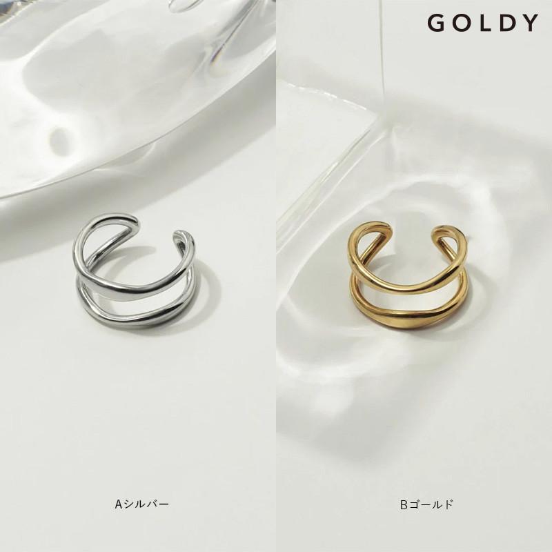 ニュアンス ダブル ライン ステンレス リング GOLDY ゴールディ 5240805 アクセサリー レディース 指輪 大人 おしゃれ 女性 goldy リング シルバー ゴールド | GOLDY | 09