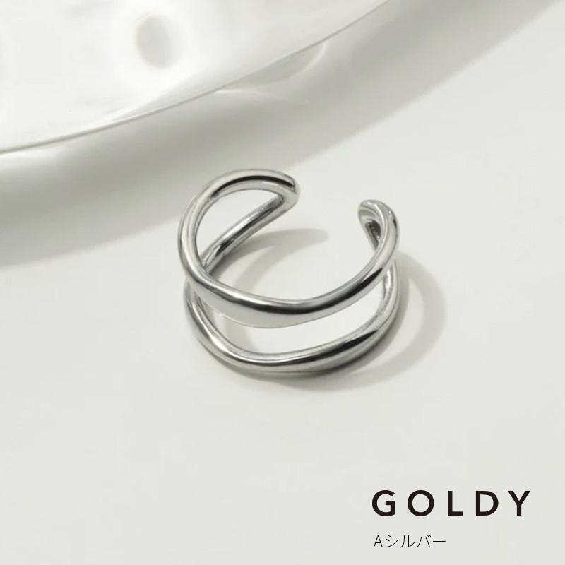 ニュアンス ダブル ライン ステンレス リング GOLDY ゴールディ 5240805 アクセサリー レディース 指輪 大人 おしゃれ 女性 goldy リング シルバー ゴールド | GOLDY | 01