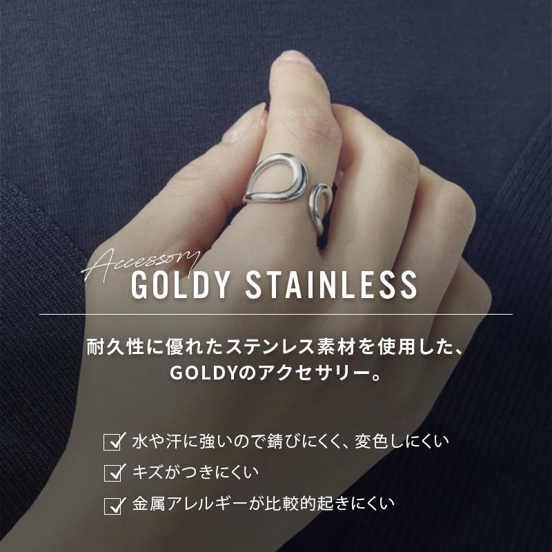 ダブル ループ ライン ステンレス リング GOLDY ゴールディ 5240806 アクセサリー レディース 指輪 シルバー ゴールド goldy リング 女性 ステンレスリング | GOLDY | 03