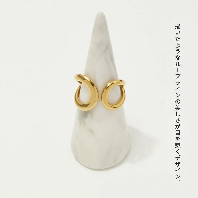 ダブル ループ ライン ステンレス リング GOLDY ゴールディ 5240806 アクセサリー レディース 指輪 シルバー ゴールド goldy リング 女性 ステンレスリング | GOLDY | 05