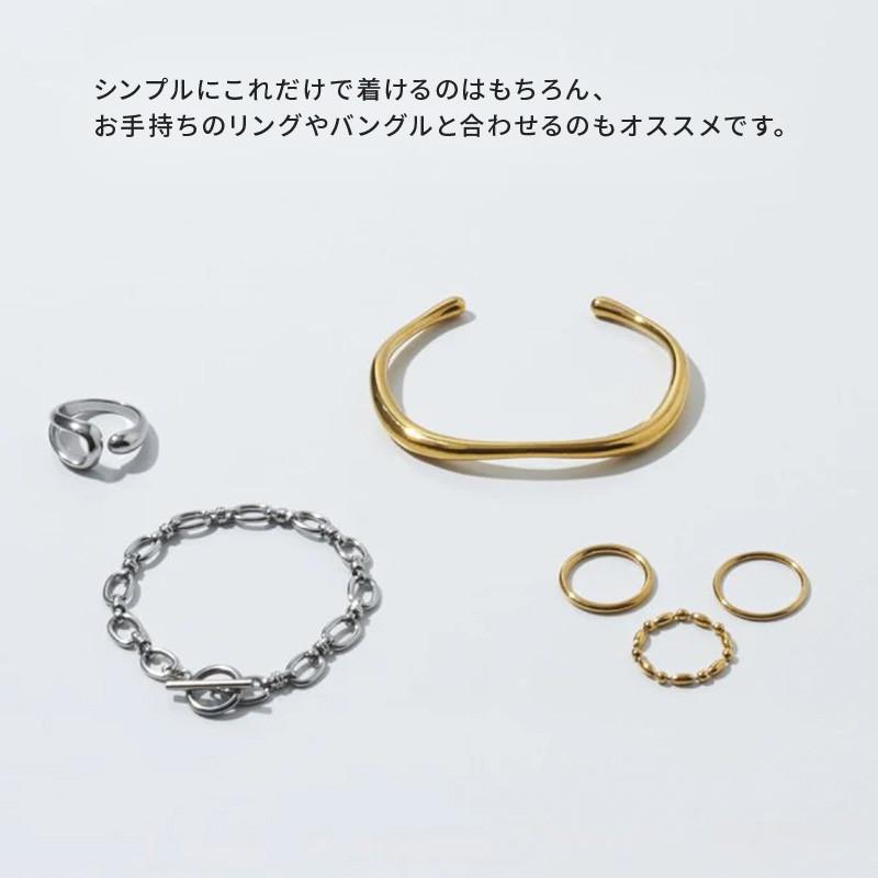 ダブル ループ ライン ステンレス リング GOLDY ゴールディ 5240806 アクセサリー レディース 指輪 シルバー ゴールド goldy リング 女性 ステンレスリング | GOLDY | 06