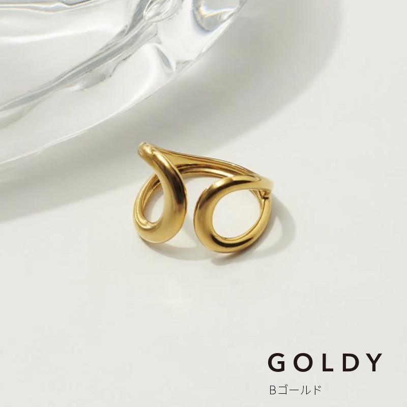 ダブル ループ ライン ステンレス リング GOLDY ゴールディ 5240806 アクセサリー レディース 指輪 シルバー ゴールド goldy リング 女性 ステンレスリング | GOLDY | 02