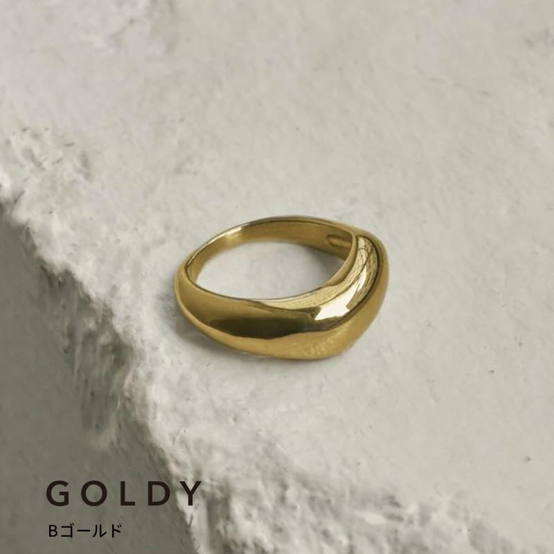 ニュアンス シェイプ ステンレス リング GOLDY ゴールディ 5250250 アクセサリー レディース 指輪 フリーサイズ シルバー ゴールド goldy リング アレルギー対応 | GOLDY | 02