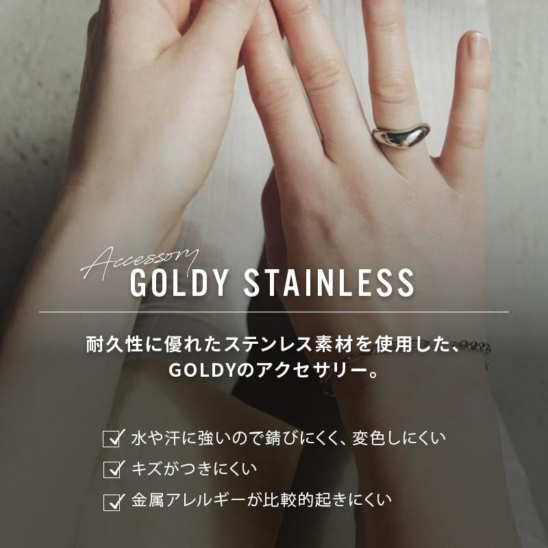 ニュアンス シェイプ ステンレス リング GOLDY ゴールディ 5250250 アクセサリー レディース 指輪 フリーサイズ シルバー ゴールド goldy リング アレルギー対応 | GOLDY | 04