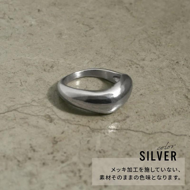 ニュアンス シェイプ ステンレス リング GOLDY ゴールディ 5250250 アクセサリー レディース 指輪 フリーサイズ シルバー ゴールド goldy リング アレルギー対応 | GOLDY | 05