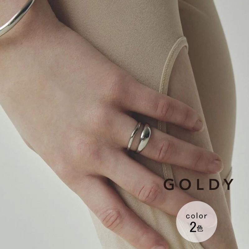 プランプ ダブル ライン ステンレス リング GOLDY ゴールディ 5250251 アクセサリー レディース 指輪 シルバー ゴールド goldy リング アレルギー対応 | 