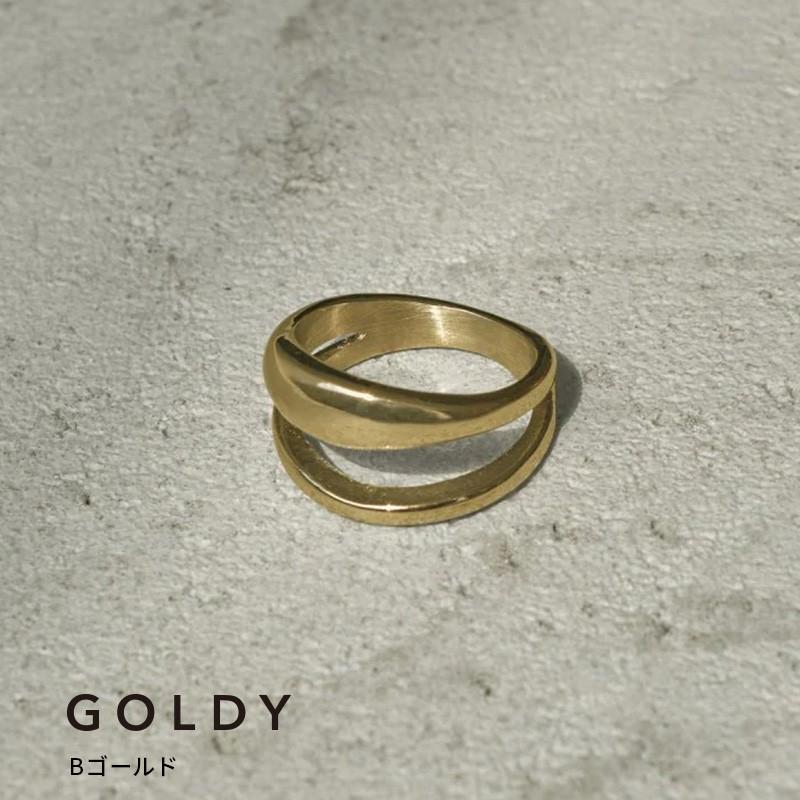 プランプ ダブル ライン ステンレス リング GOLDY ゴールディ 5250251 アクセサリー レディース 指輪 シルバー ゴールド goldy リング アレルギー対応 |  | 02
