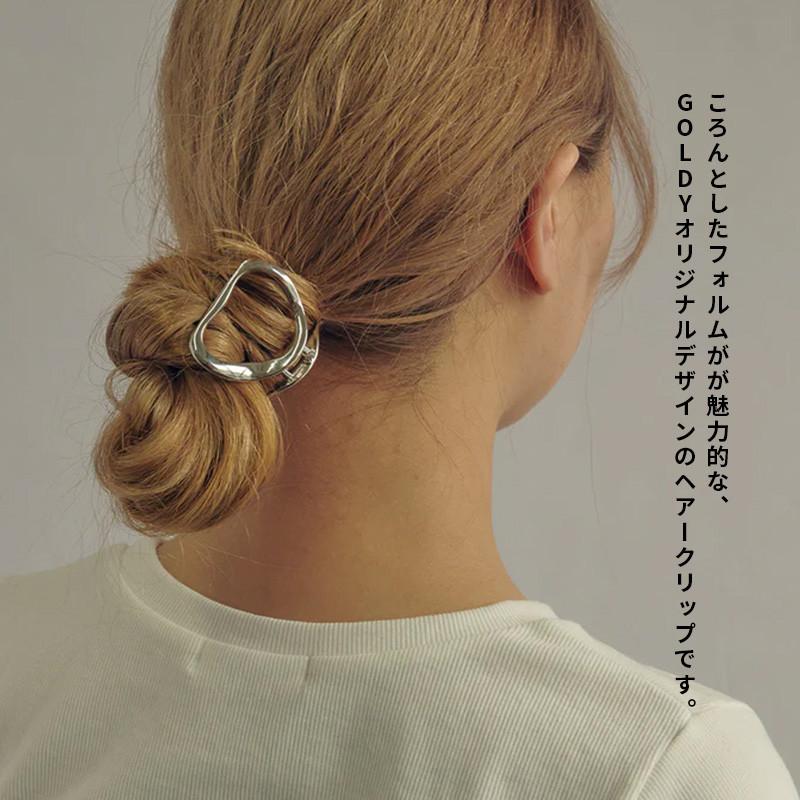 カーム トライアングル バンス クリップ GOLDY ゴールディ 6211102 goldy ヘアアクセサリー レディース シルバー ゴールド 黒 ガンメタリック ヘアクリップ | GOLDY | 01