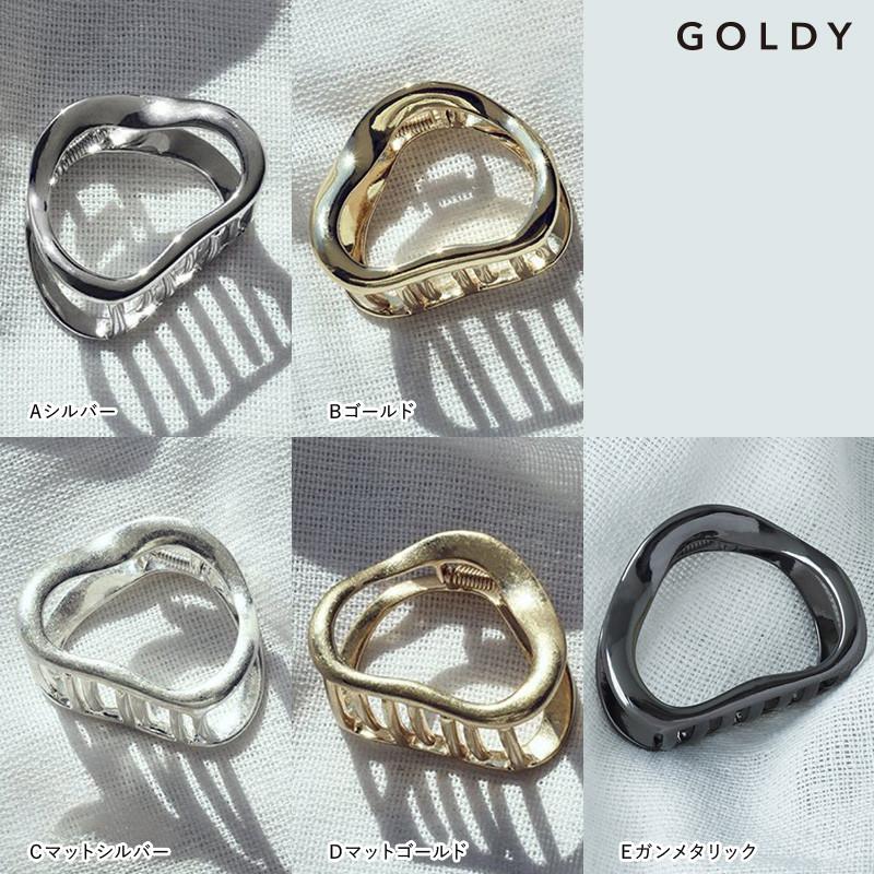 カーム トライアングル バンス クリップ GOLDY ゴールディ 6211102 goldy ヘアアクセサリー レディース シルバー ゴールド 黒 ガンメタリック ヘアクリップ | GOLDY | 08