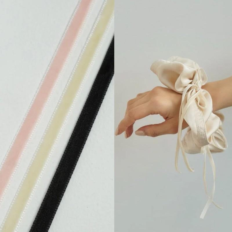 リボン ハング ビッグ シュシュ GOLDY ゴールディ 6240201 goldy  ヘアアクセサリー レディース ヘアゴム リボン サテン ピンク アイボリー ブラック レッド | GOLDY | 12
