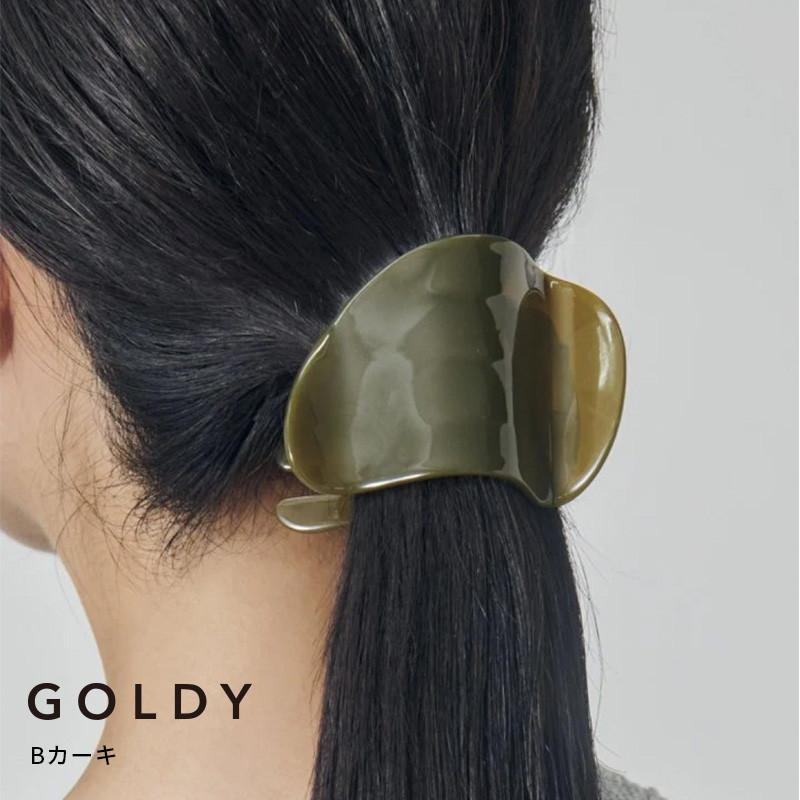 ニュアンス シェイプ アセチ ヘアー クリップ GOLDY ゴールディ 6251107 goldy ヘアアクセサリー レディース アイボリー カーキ ブラウン グレー ヘアクリップ | GOLDY | 02