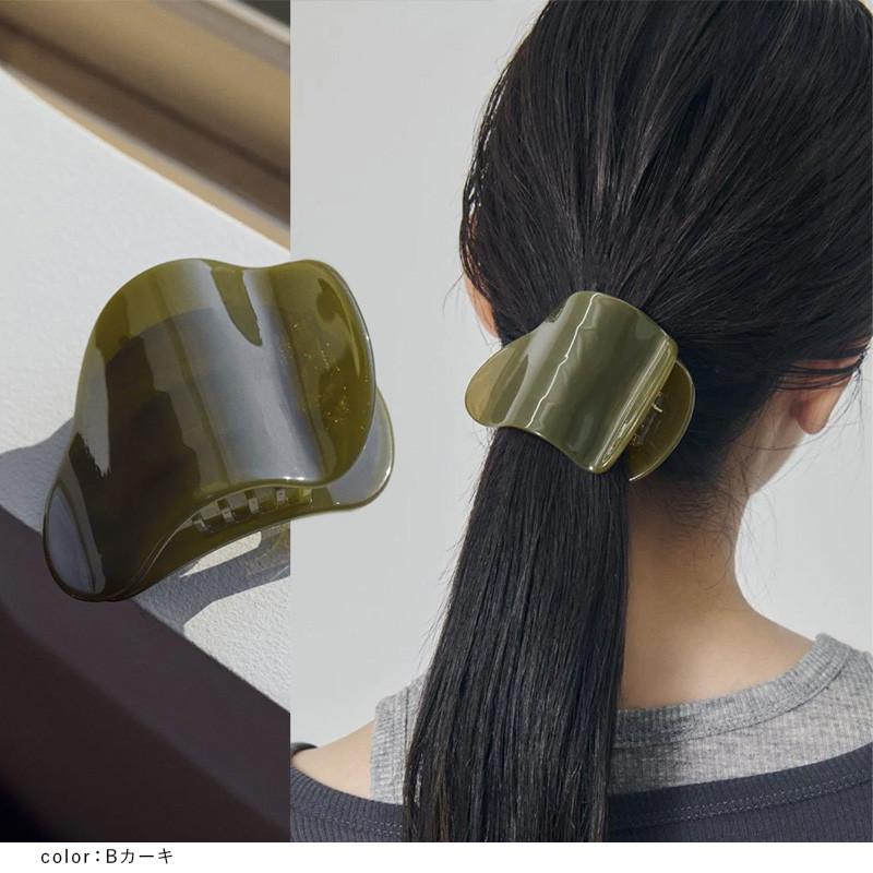 ニュアンス シェイプ アセチ ヘアー クリップ GOLDY ゴールディ 6251107 goldy ヘアアクセサリー レディース アイボリー カーキ ブラウン グレー ヘアクリップ | GOLDY | 10
