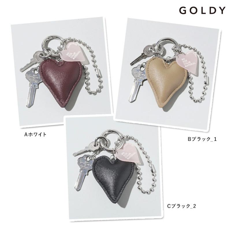 レザー タッチ ハート バッグ チャーム GOLDY ゴールディ 7251102 goldy アクセサリー レディース ハート型チャーム スライド レッド ブラウン ブラック | GOLDY | 11