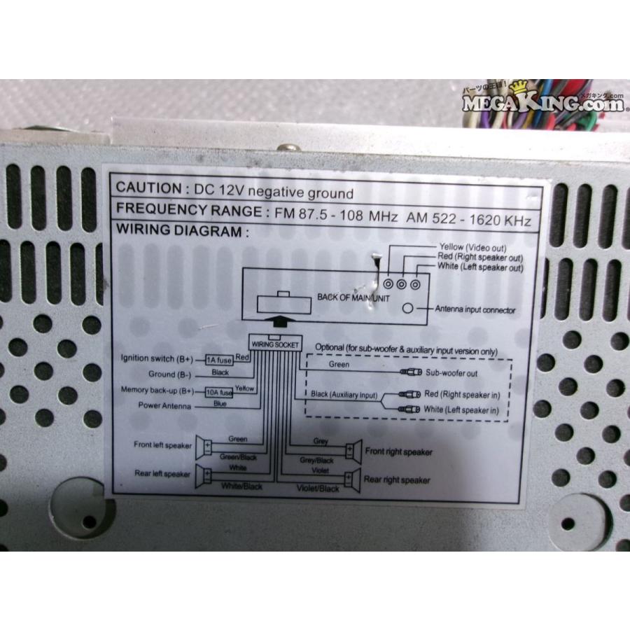 社外 60WX4 CDデッキ CDプレーヤー オーディオ DVD MP3 CD-R VCD 1DIN