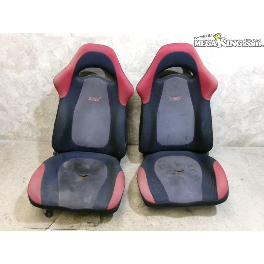 インプレッサ GC8  リヤシート GC8 インプレッサ 純正 STI シート 左右 右側のみシートレール 付 JA4