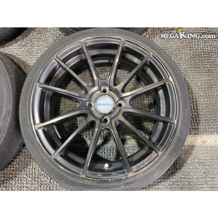 WEDS SPORT SA-15R PCD100 4穴 溝有 205/40R17 WedsSport ウェッズ SA-15R 16インチホイール 6.5J+38 4穴 PCD100 4本