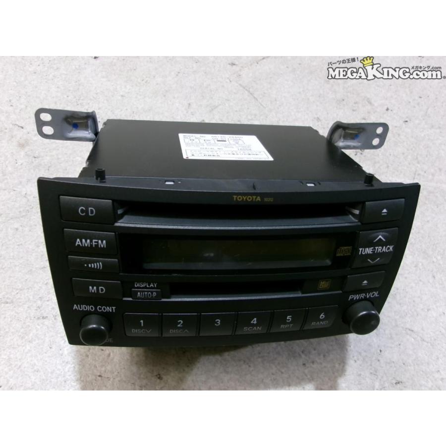 TOYOTA CD・MD・FM・AMオーディオデッキ トヨタ 純正 CD MD デッキ プレーヤー オーディオ 86120-28460 / 3R7