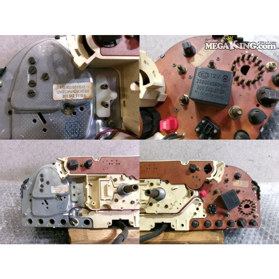 ベンツ W201 190E 純正 ノーマル スピードメーター タコメーター