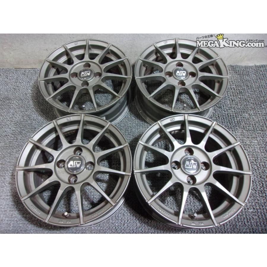 OZレーシング MSW 14インチホイール 6J+35 4穴 PCD98 4本 フィアット 500 にて使用 / 4KT2-2000 | 