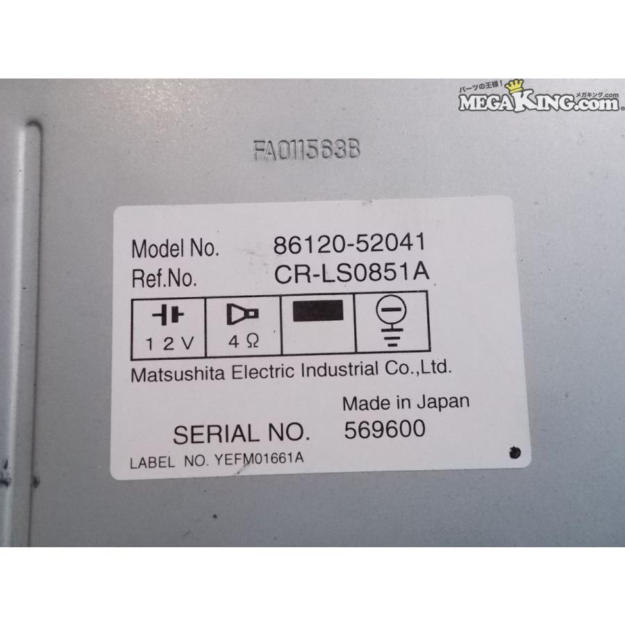 トヨタ 純正 CR-LS0851A ラジオデッキ ラジオ FM AM チューナー 1DIN