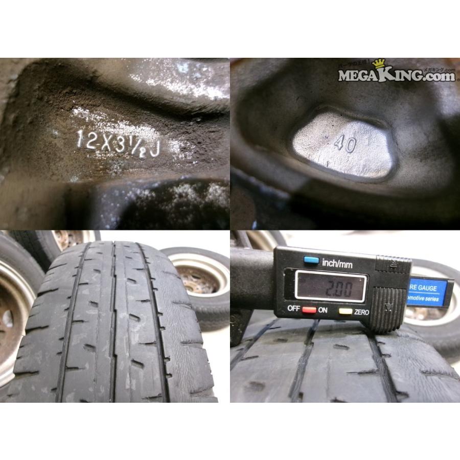HM1 バモス 純正 12インチホイール 3.5J+40 4穴 PCD100 4本 / 4S9-1194
