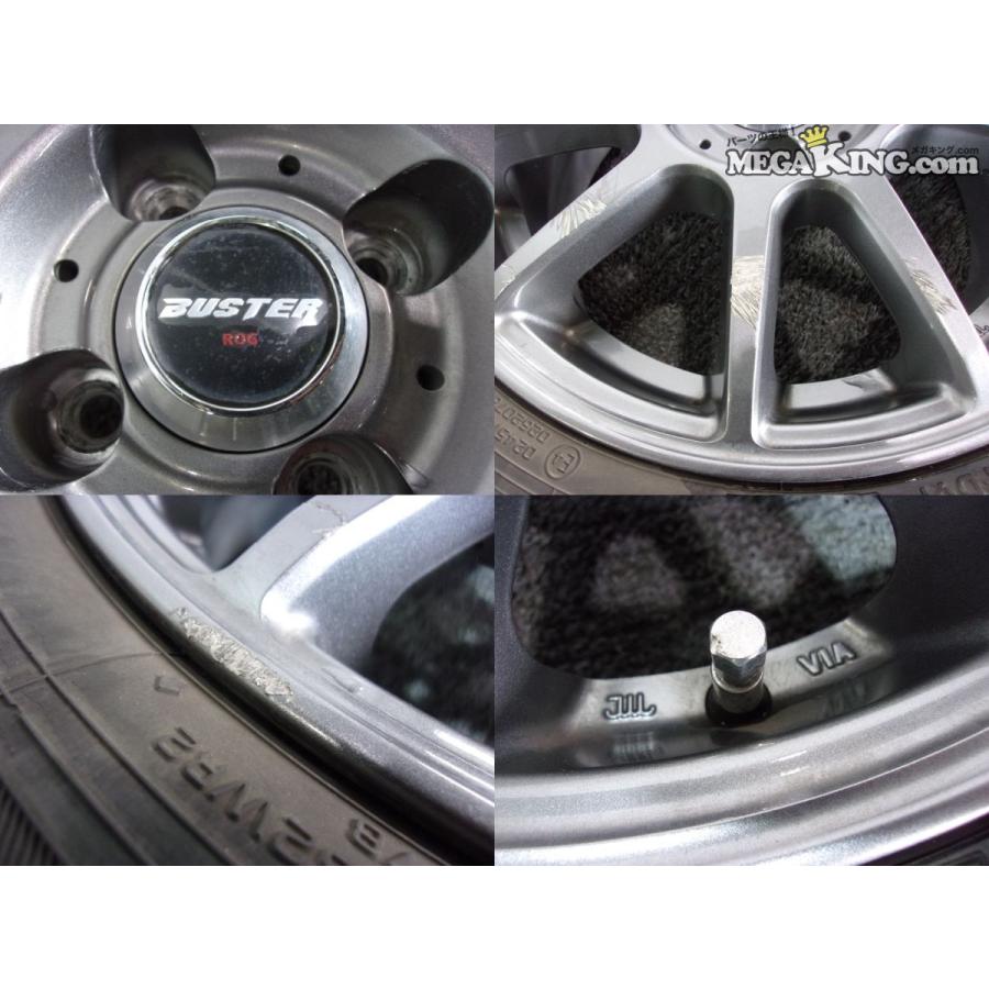 BUSTER ROG 14インチホイール 5.5J+38 4穴 PCD100 スタッドレス
