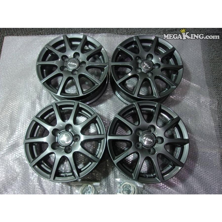 ☆未使用☆riaL M1554 14インチホイール 5.5J+40 5穴 PCD100 4本 / S2 