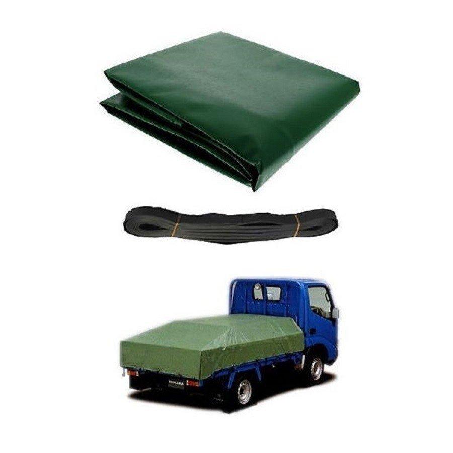 トラックシート グリーン 4号 2.66m×4.6m コードゴム4ｍ×2本付き 2tトラック  荷台カバー 厚手 送料無料 荷台シート |  | 03